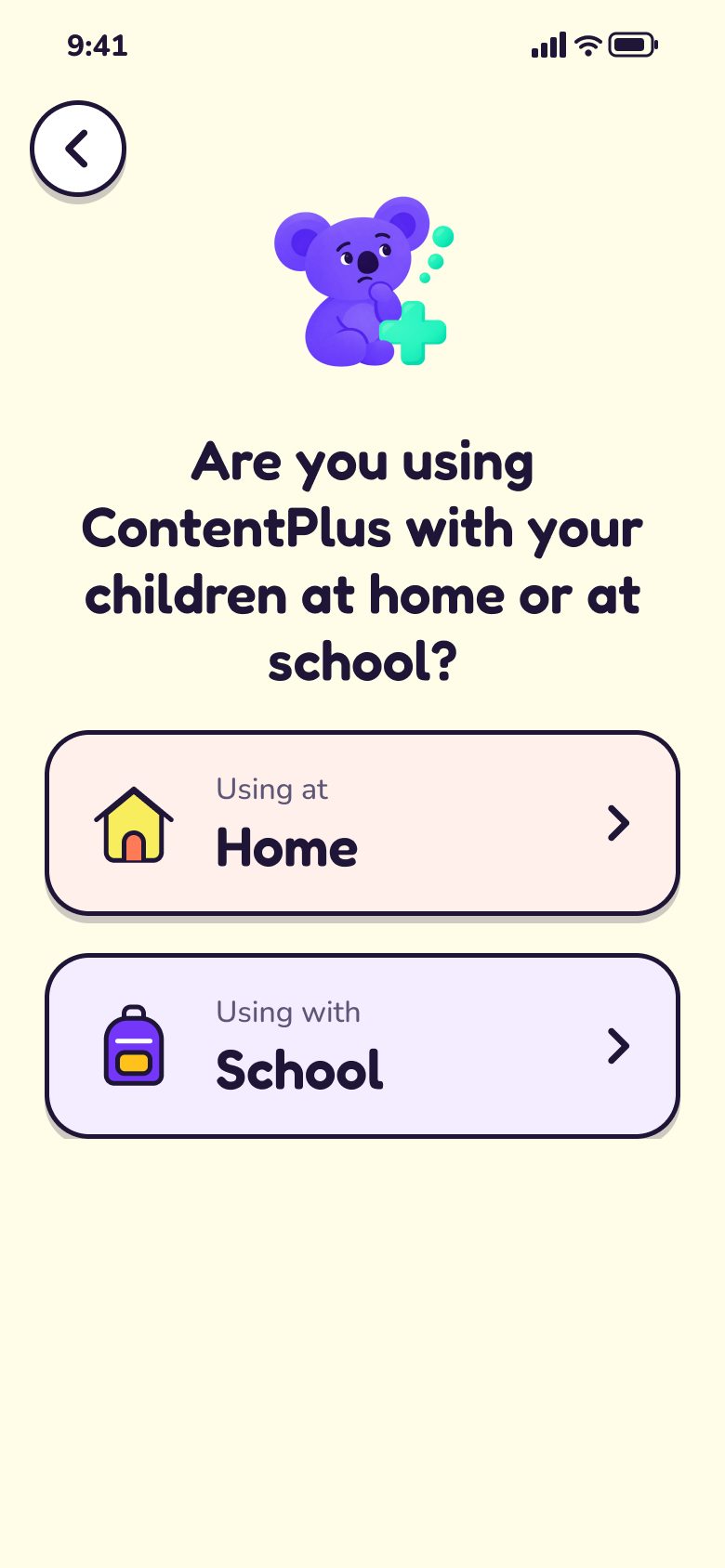 Are you using ContentPlus with your children at home or at school? Koko thinks above two choices, Home and School