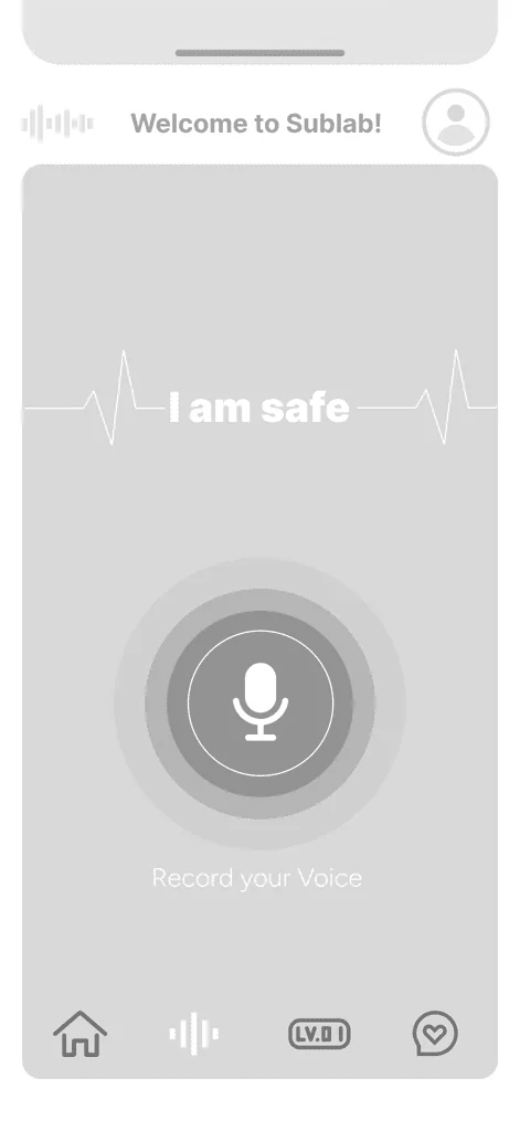 Low-fidelity wireframe screen