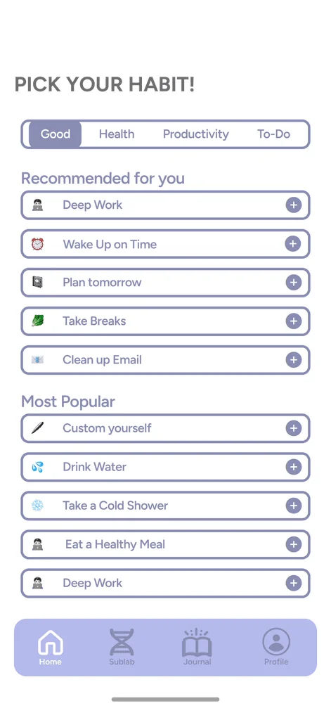 Mid-fidelity wireframe screen